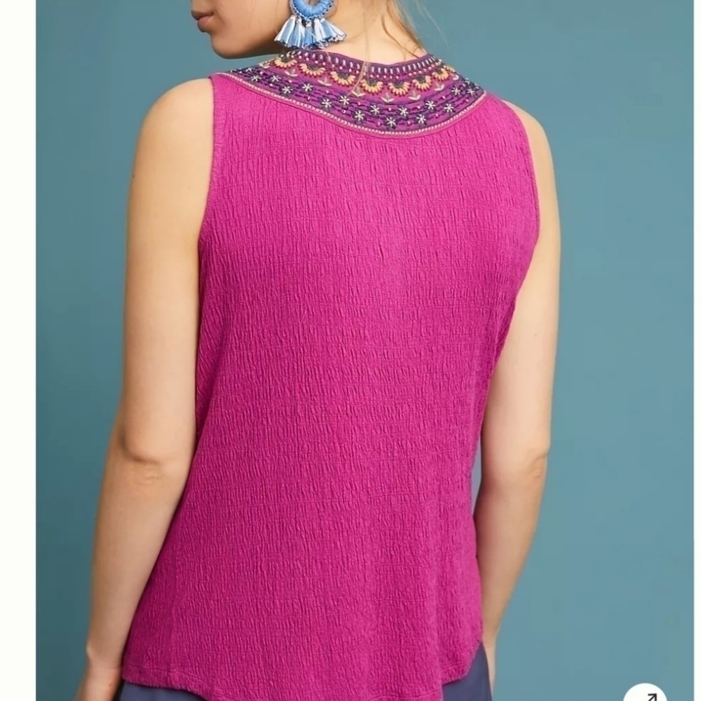 Anthropologie Akemi‎ + Kin Vizela Embroidered Top - Picture 2 of 7